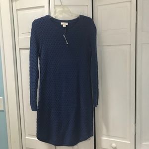 Loft NWT cobalt blue knit dress - S